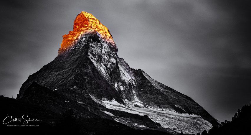 Zermatt Matterhorn sw gold, Gilbert Photography
